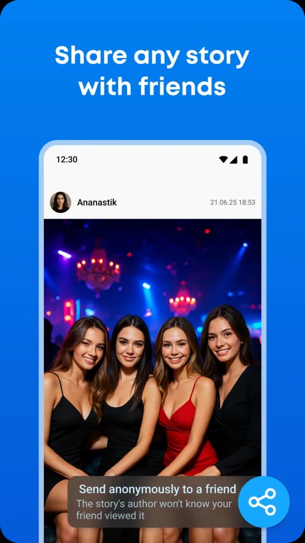 Telestory app — view any user stories privately